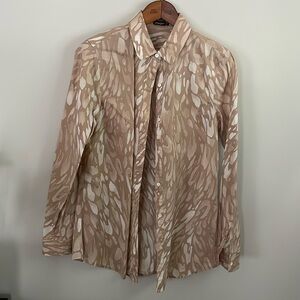J. Mclaughlin Animal Print Button Up Size: Small